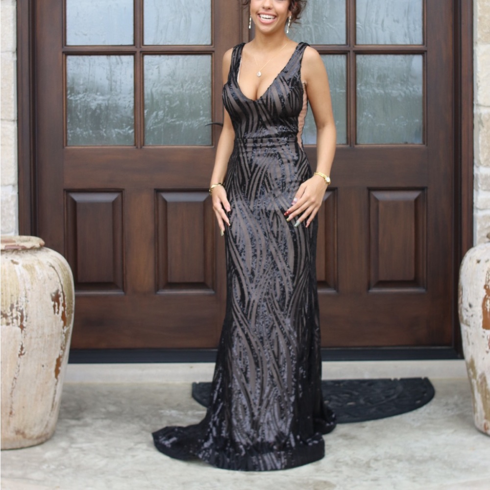 Prom dress wore one time beautiful open back I don’t have a picture of the back